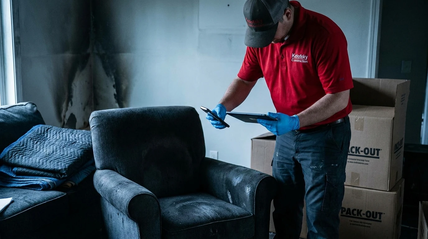 What Happens During a Contents Pack-Out: Contents Restoration & Storage